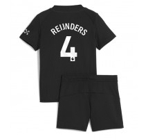 Manchester City Tijjani Reijnders #4 Koszulka Wyjazdowa dzieci 2025-26 Krótki Rękaw (+ krótkie spodenki)